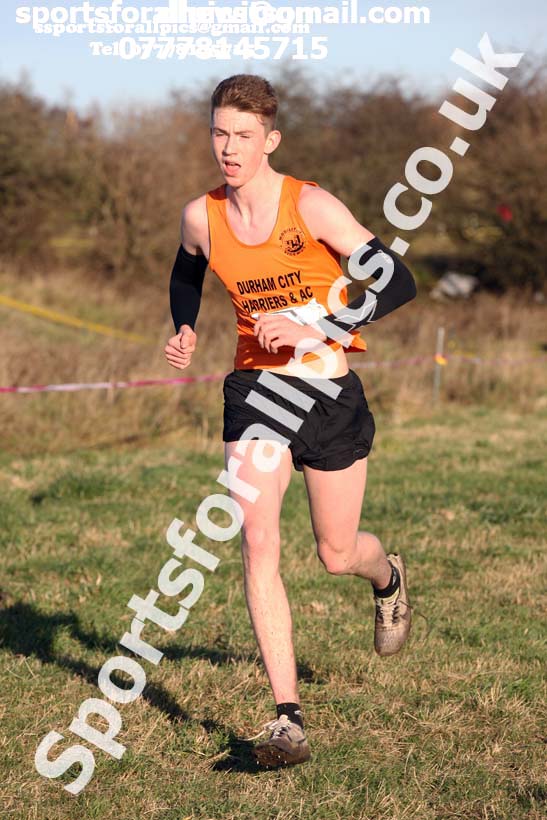 Mens under-20s North Eastern Cross Country, 2018 Northern Cross Country Champs., Wrekenton, Gateshead. Photo:  David T. Hewitson/Sports for All Pics